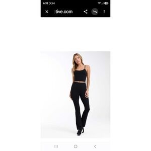 Tavi High Waisted Bootcut Leggings Ebony Black TaviSculpt Yoga Pants Medium NEW